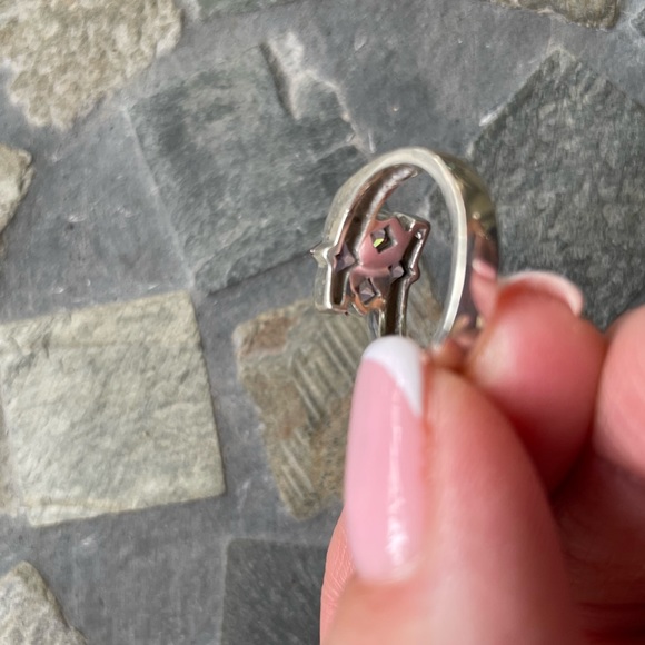 Pink CZ Sterling Silver Ring - Picture 7 of 10